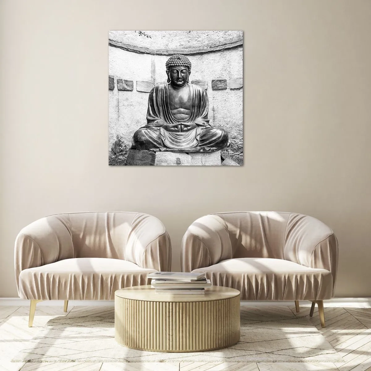 Impression sur verre - Image sur verre - A la source de la paix - 70x70 cm