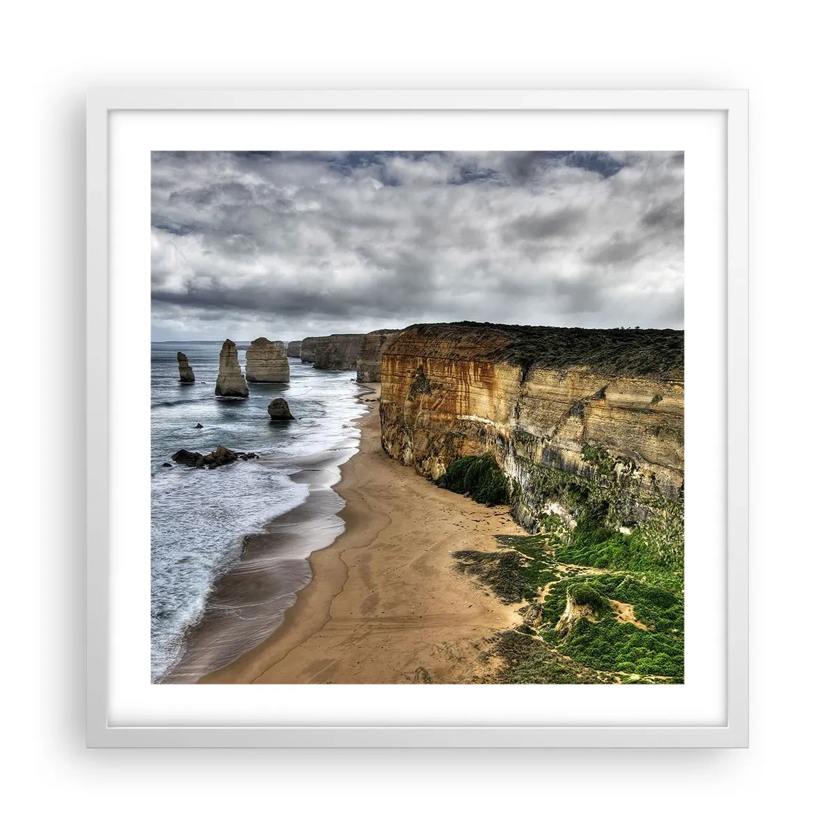 Affiche dans un cadre blanc - Poster - Beauté brute - 50x50 cm