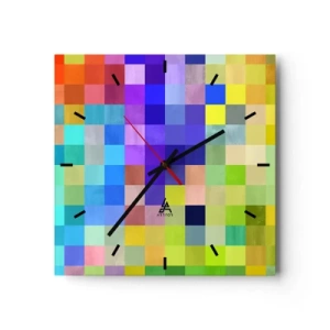 Horloge murale - Pendule murale - Tous différents, tous égaux - 40x40 cm