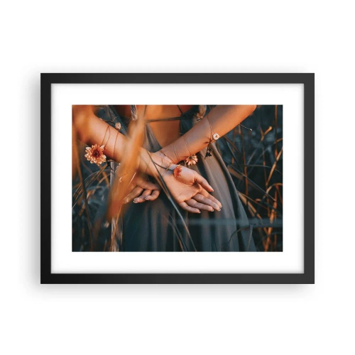 Affiche dans un cadre noir - Poster - Liée à la nature - 40x30 cm