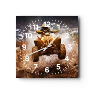 Horloge murale - Pendule murale - No risk no fun - 40x40 cm