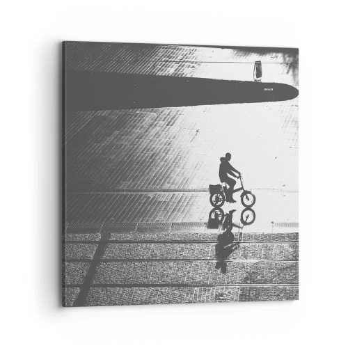 Impression sur toile - Image sur toile - Devant moi, à travers la ville - 70x70 cm