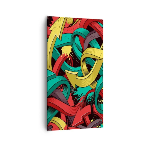 Impression sur toile - Image sur toile - Quel chemin vers le but ? - 55x100 cm