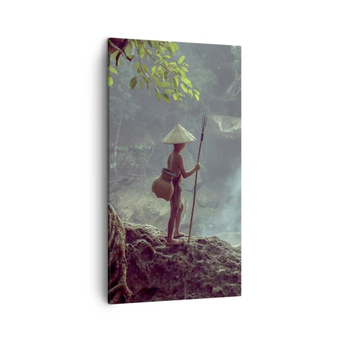 Impression sur toile - Image sur toile - Lier d'amitié avec la nature - 45x80 cm