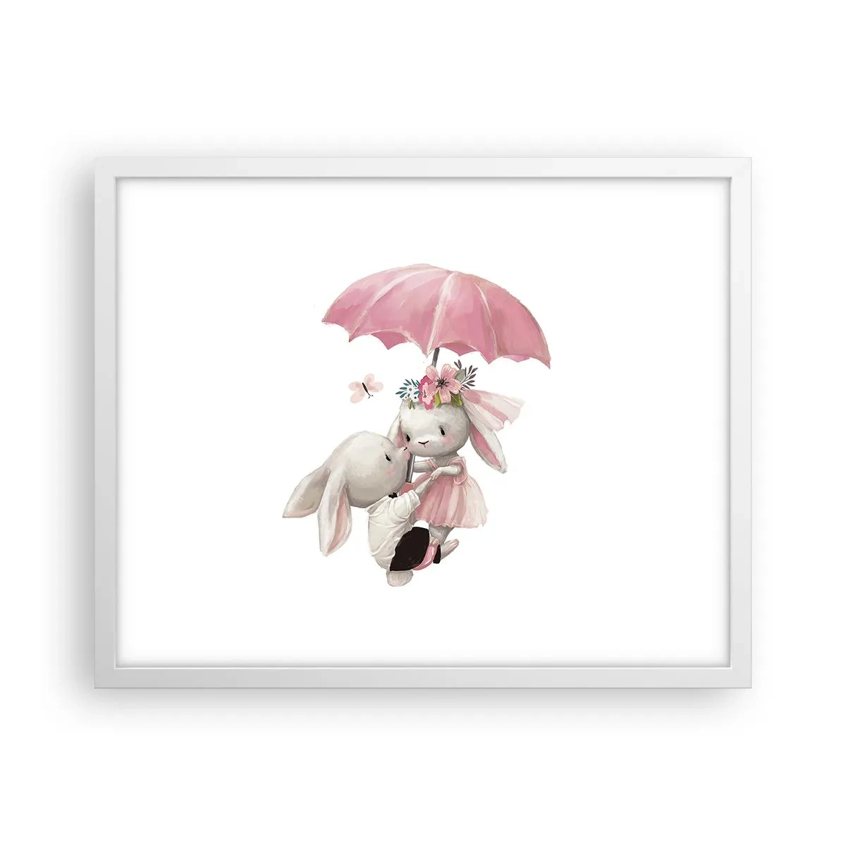 Affiche dans un cadre blanc - Poster - C'est ça l'amour - 50x40 cm