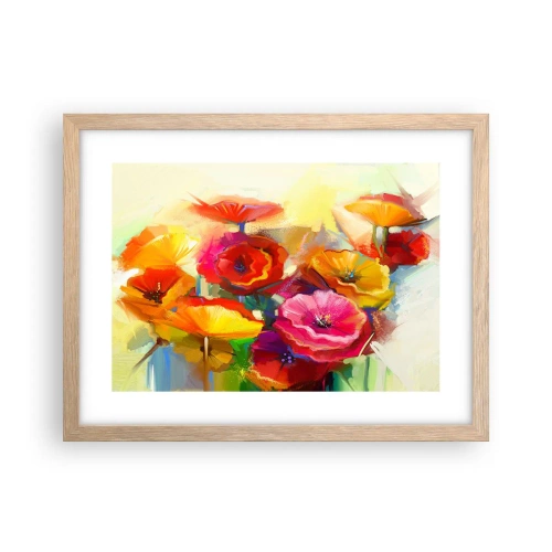 Affiche dans un chêne clair - Poster - Pas seulement rouge - 40x30 cm