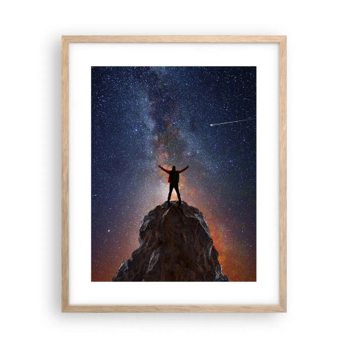 Affiche dans un chêne clair - Poster - Le force est avec moi! - 40x50 cm