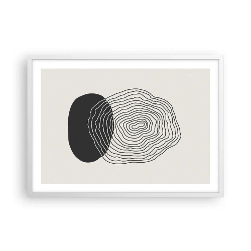 Affiche dans un cadre blanc - Poster - Durabilité et oscillation - 70x50 cm