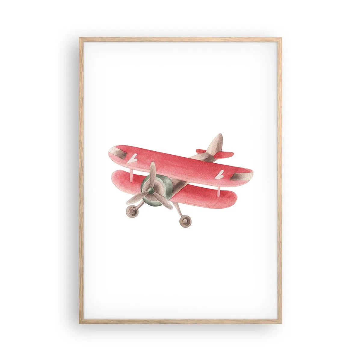 Affiche dans un chêne clair - Poster - Prêt pour les hauts vols - 70x100 cm