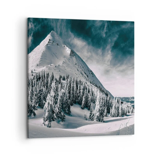 Impression sur toile - Image sur toile - Le pays de la neige et de la glace - 50x50 cm