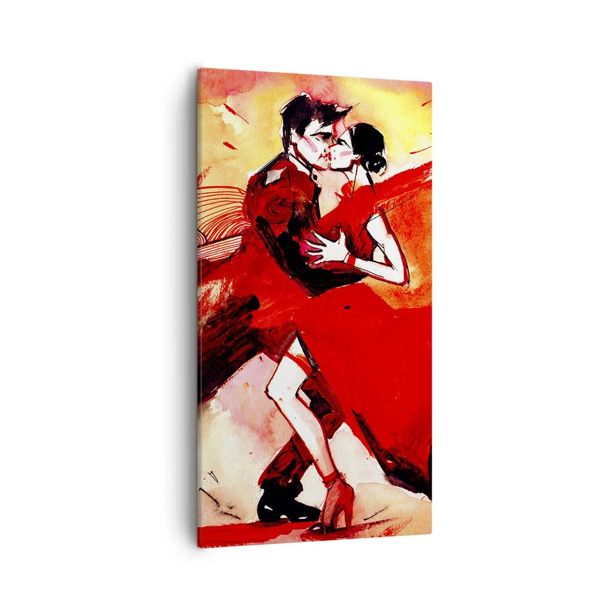 Impression sur toile - Image sur toile - Le rythme violet de la passion - 55x100 cm