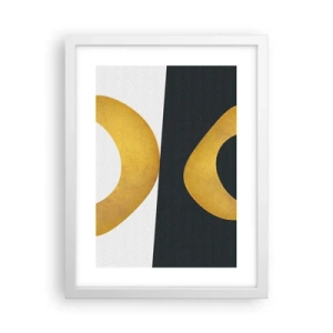 Affiche dans un cadre blanc - Poster - Avant tout : l’or - 30x40 cm