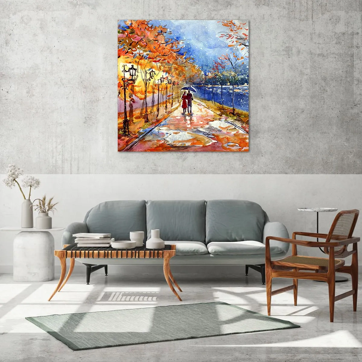 Impression sur verre - Image sur verre - Ensemble jusqu'au bout du temps - 40x40 cm