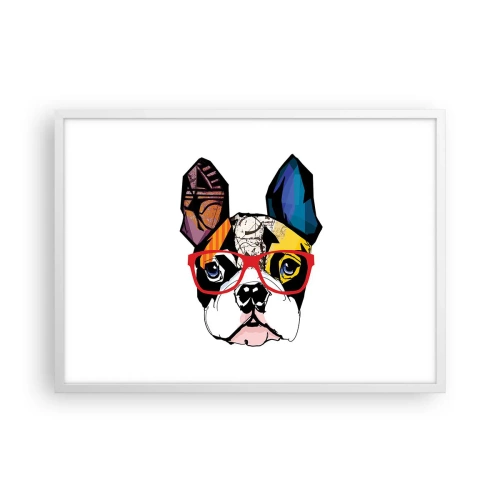 Affiche dans un cadre blanc - Poster - Intellectuel - 70x50 cm