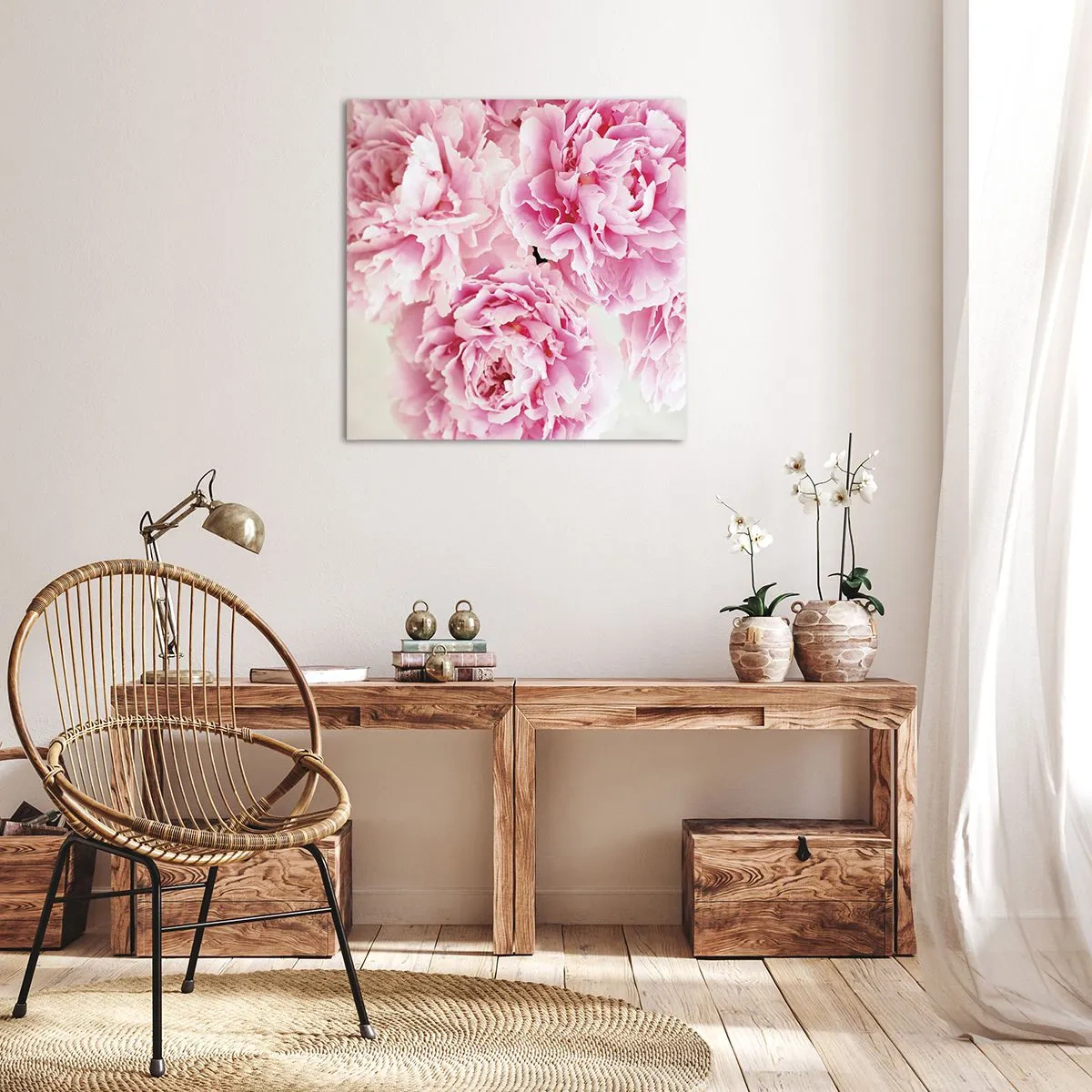 Impression sur toile - Image sur toile - En glamour rose - 40x40 cm