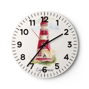 Horloge murale - Pendule murale - Il y a toujours beau temps autour - 40x40 cm