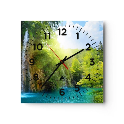 Horloge murale - Pendule murale - Ce doit être le paradis ici - 30x30 cm