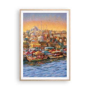 Affiche dans un chêne clair - Poster - Conte d'Istanbul - 70x100 cm