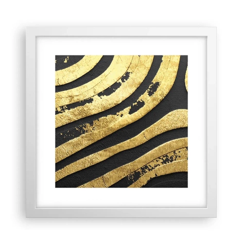 Affiche dans un cadre blanc - Poster - Tout coule - 30x30 cm