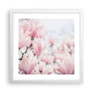 Affiche dans un cadre blanc - Poster - Idéal de la subtilité - 40x40 cm