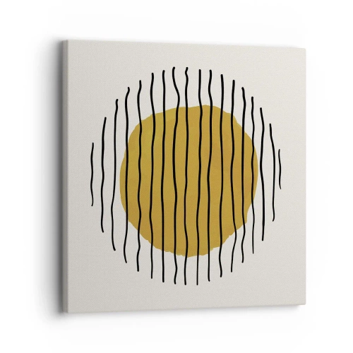 Impression sur toile - Image sur toile - Abstraction tremblante de chaleur - 30x30 cm