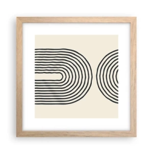 Affiche dans un chêne clair - Poster - Dans un instant... - 30x30 cm