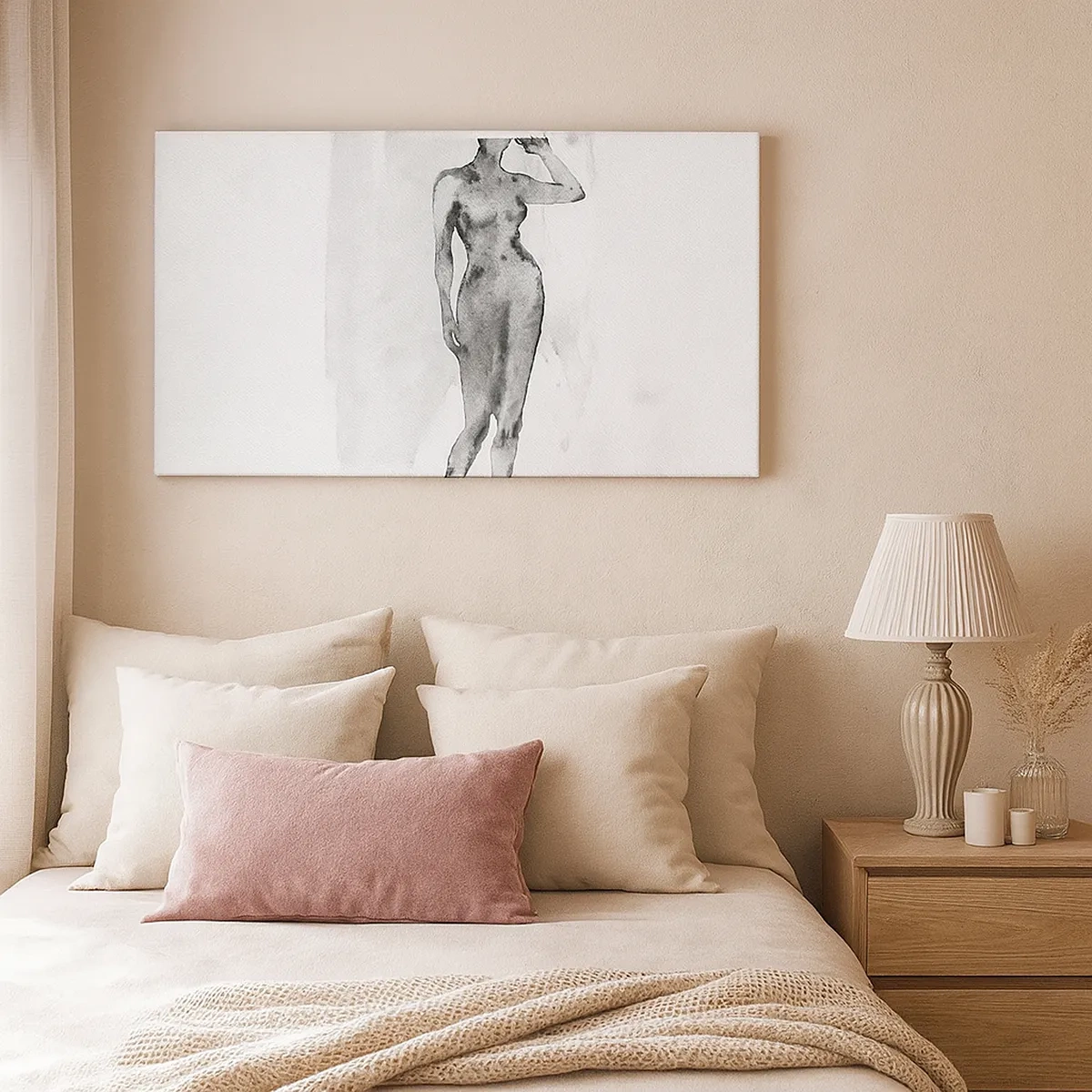 Impression sur toile - Image sur toile - Etude de l'idéal de la féminité - 30x30 cm