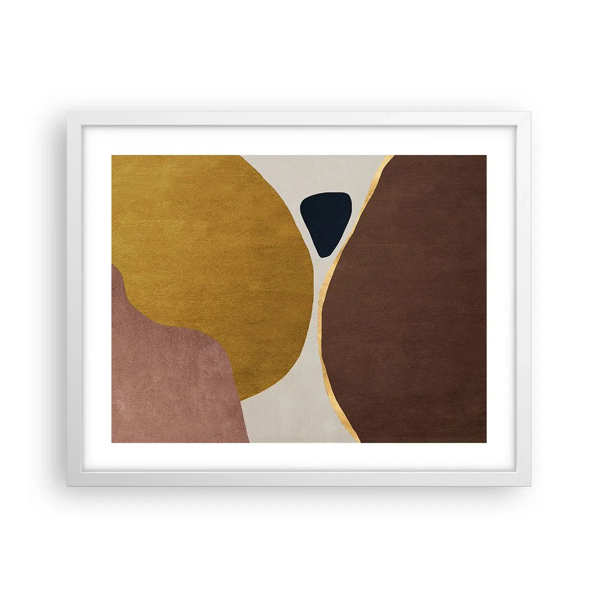 Affiche dans un cadre blanc - Poster - L'abstraction – une place dans l'espace - 50x40 cm