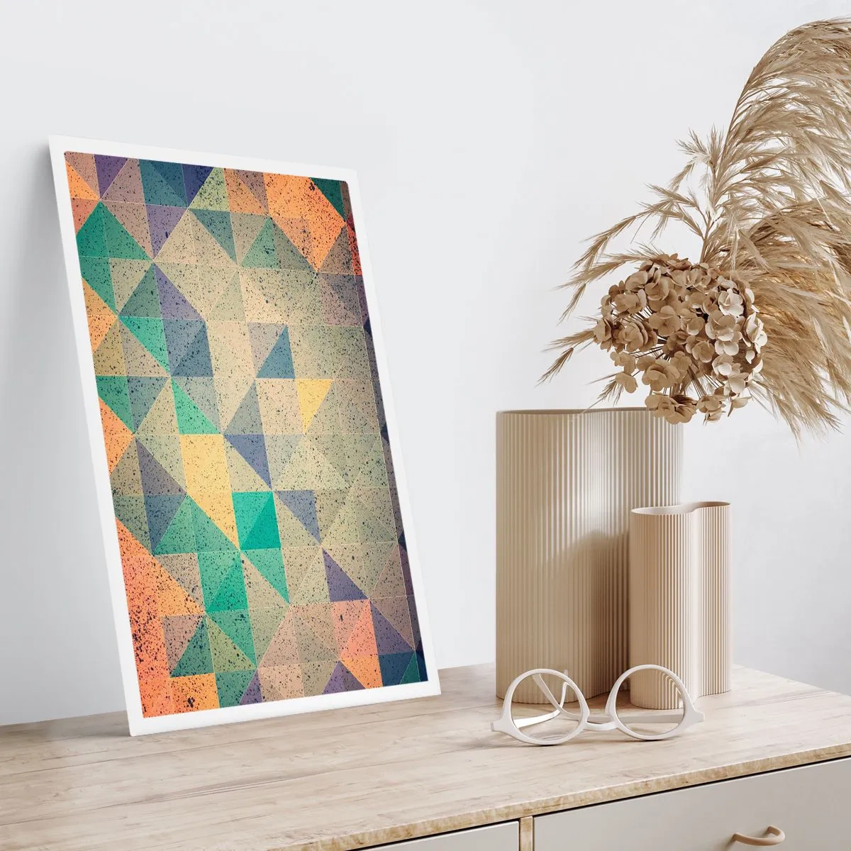 Affiche - Poster - République des triangles - 30x40 cm