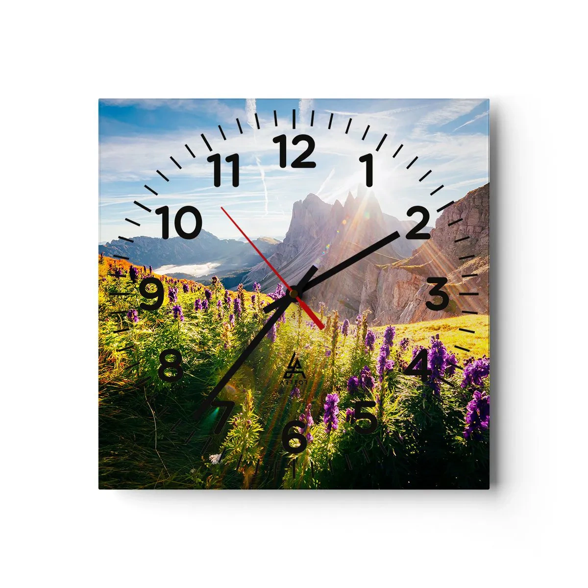 Horloge murale - Pendule murale - La vie secrète des herbes - 40x40 cm
