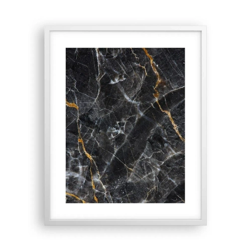 Affiche dans un cadre blanc - Poster - La vie intérieure de la pierre - 40x50 cm