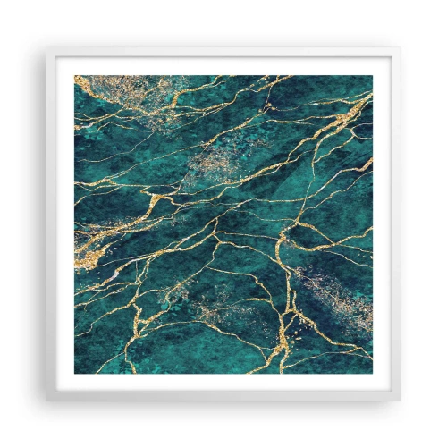 Affiche dans un cadre blanc - Poster - Mine d'or - 60x60 cm