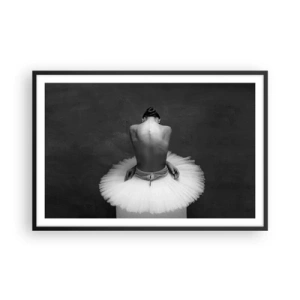 Affiche dans un cadre noir - Poster - C'est justement en train de fleurir - 91x61 cm