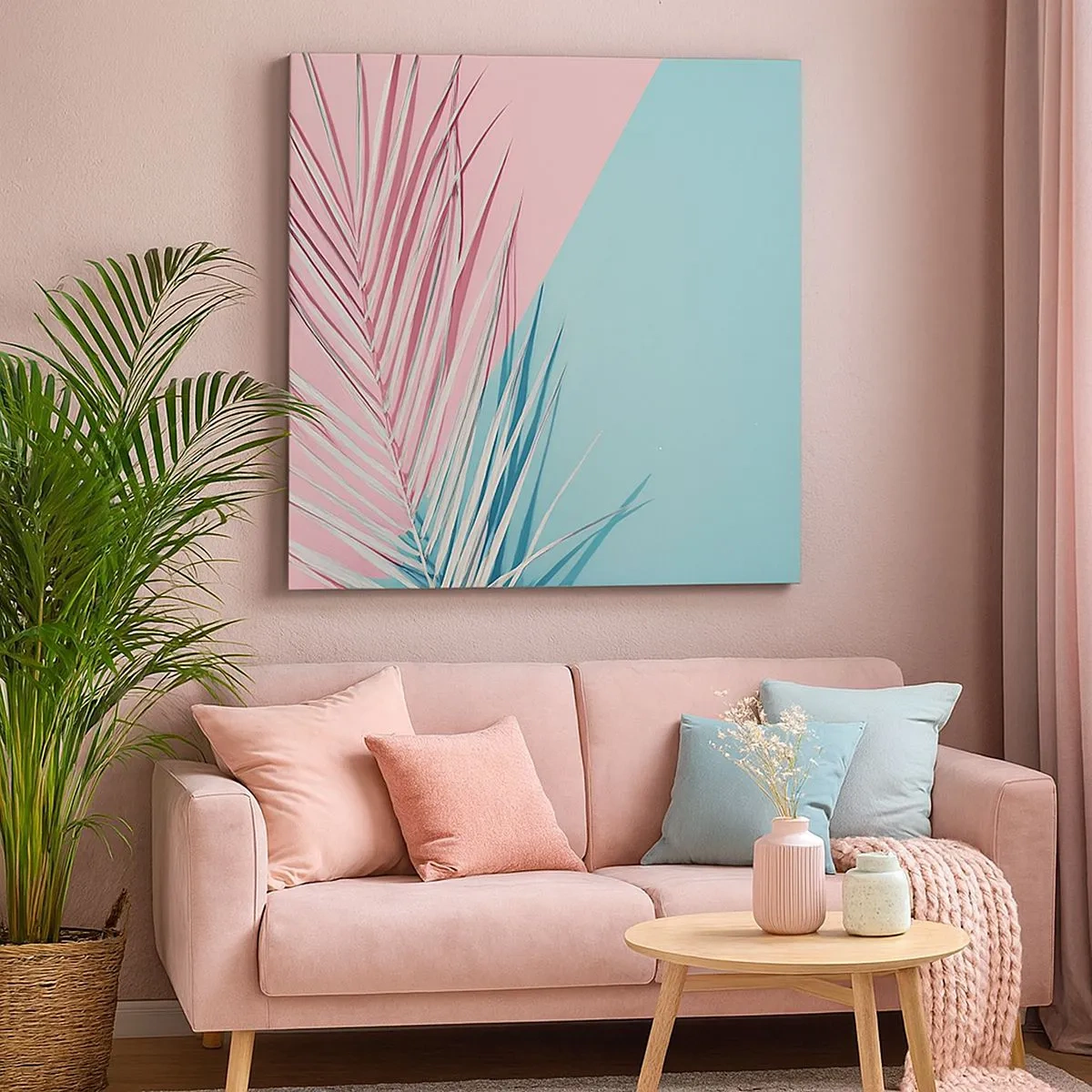 Impression sur toile - Image sur toile - Impression tropicale - 30x30 cm