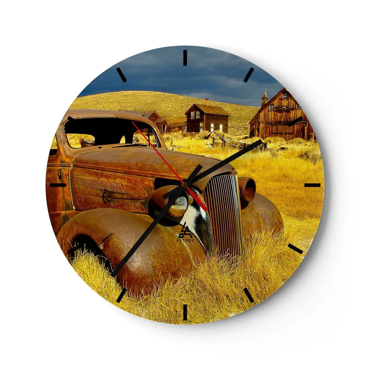 Horloge murale - Pendule murale - Repos bien mérité - 40x40 cm