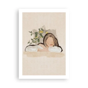 Affiche - Poster - Une figure pensive entourée par la nature - 50x70cm - La beauté du sud - Décoration murale moderne pour le salon et la chambre ARTTOR