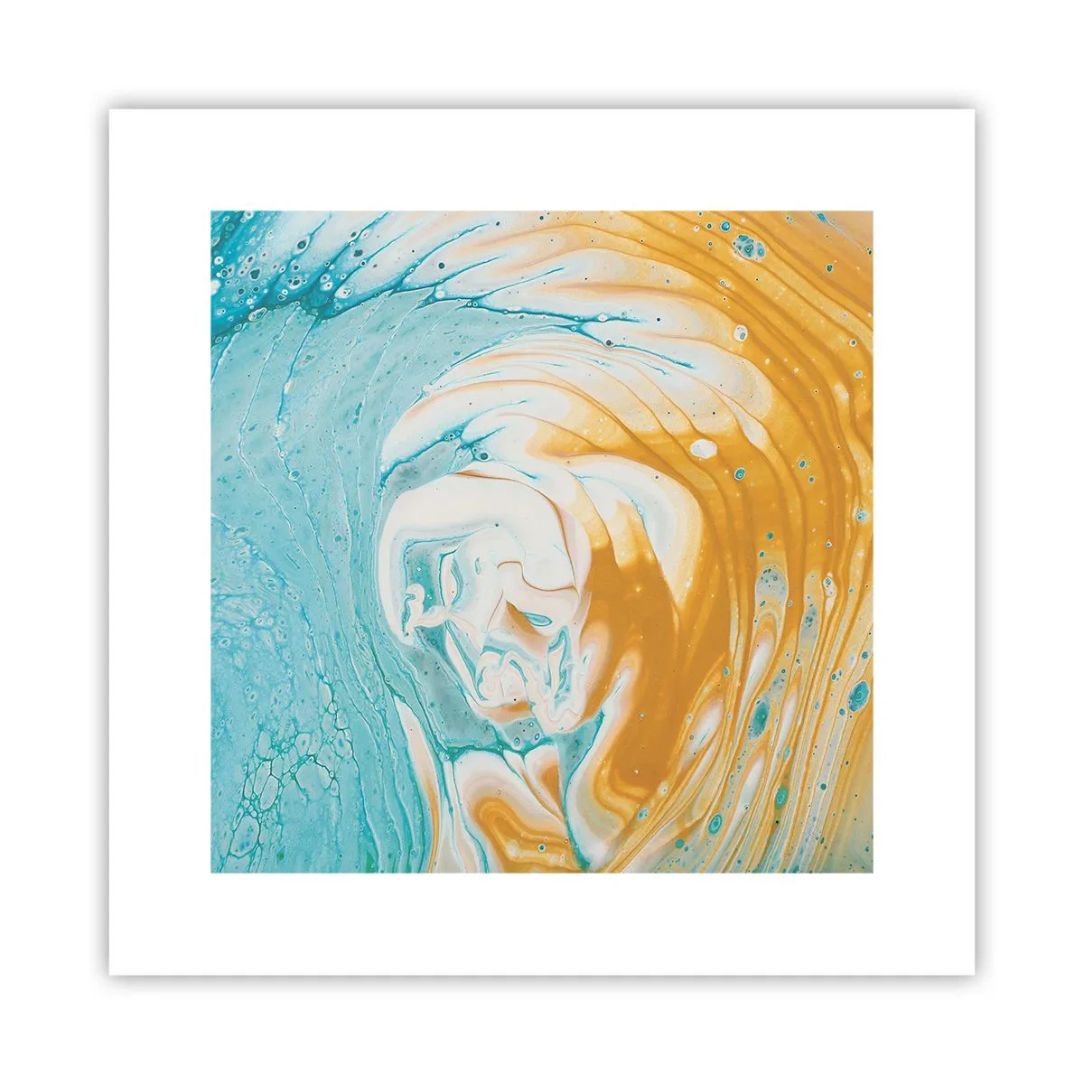 Affiche - Poster - Tourbillon pastel - 30x30 cm