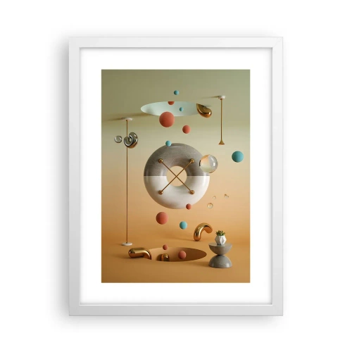 Affiche dans un cadre blanc - Poster - Tout peut arriver - 30x40 cm