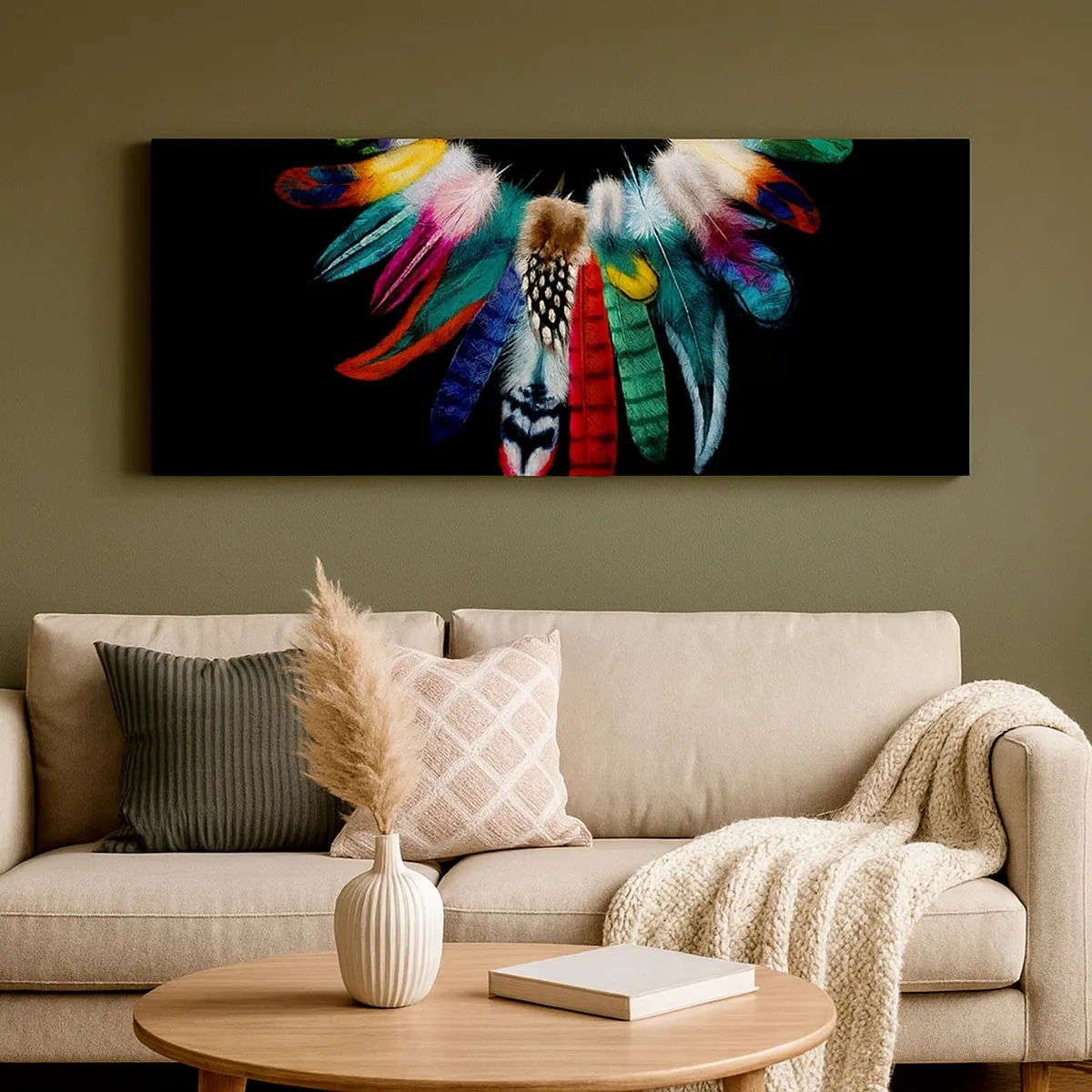 Impression sur toile - Image sur toile - Collier indien - 30x30 cm