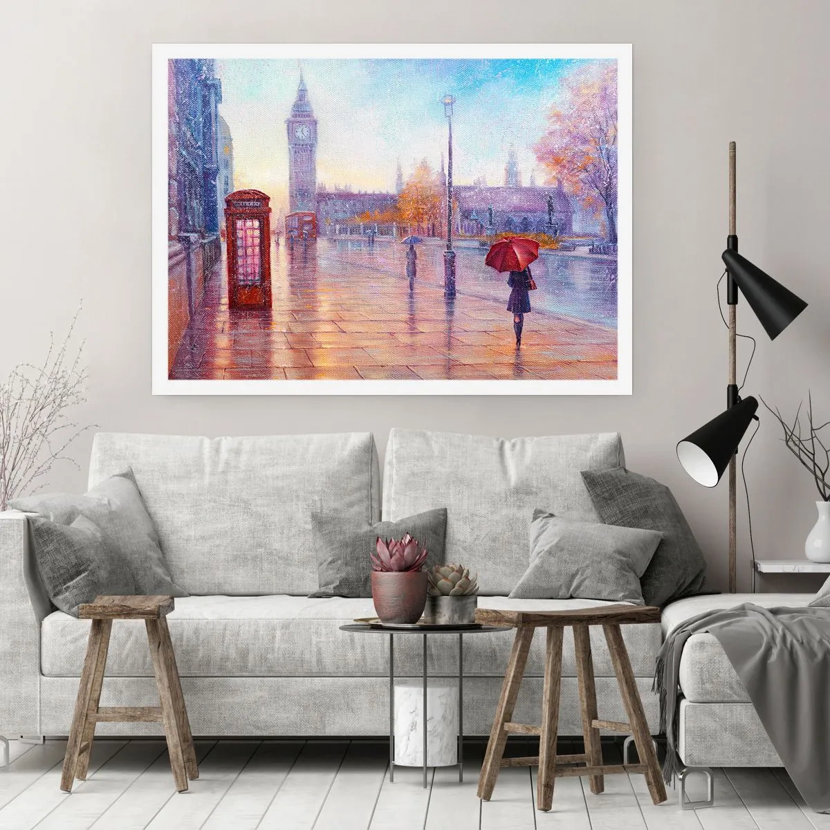 Affiche - Poster - Jour automnal londonien - 50x40 cm