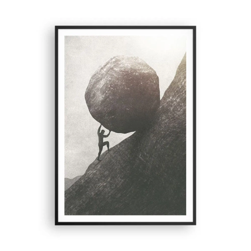 Affiche dans un cadre noir - Poster - Je crois contre tout espoir - 70x100 cm