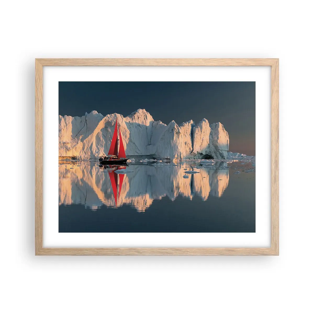 Affiche dans un chêne clair - Poster - Aux limites du monde - 50x40 cm