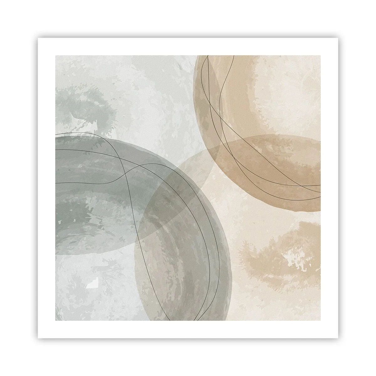 Affiche - Poster - Mondes pénétrants - 60x60 cm