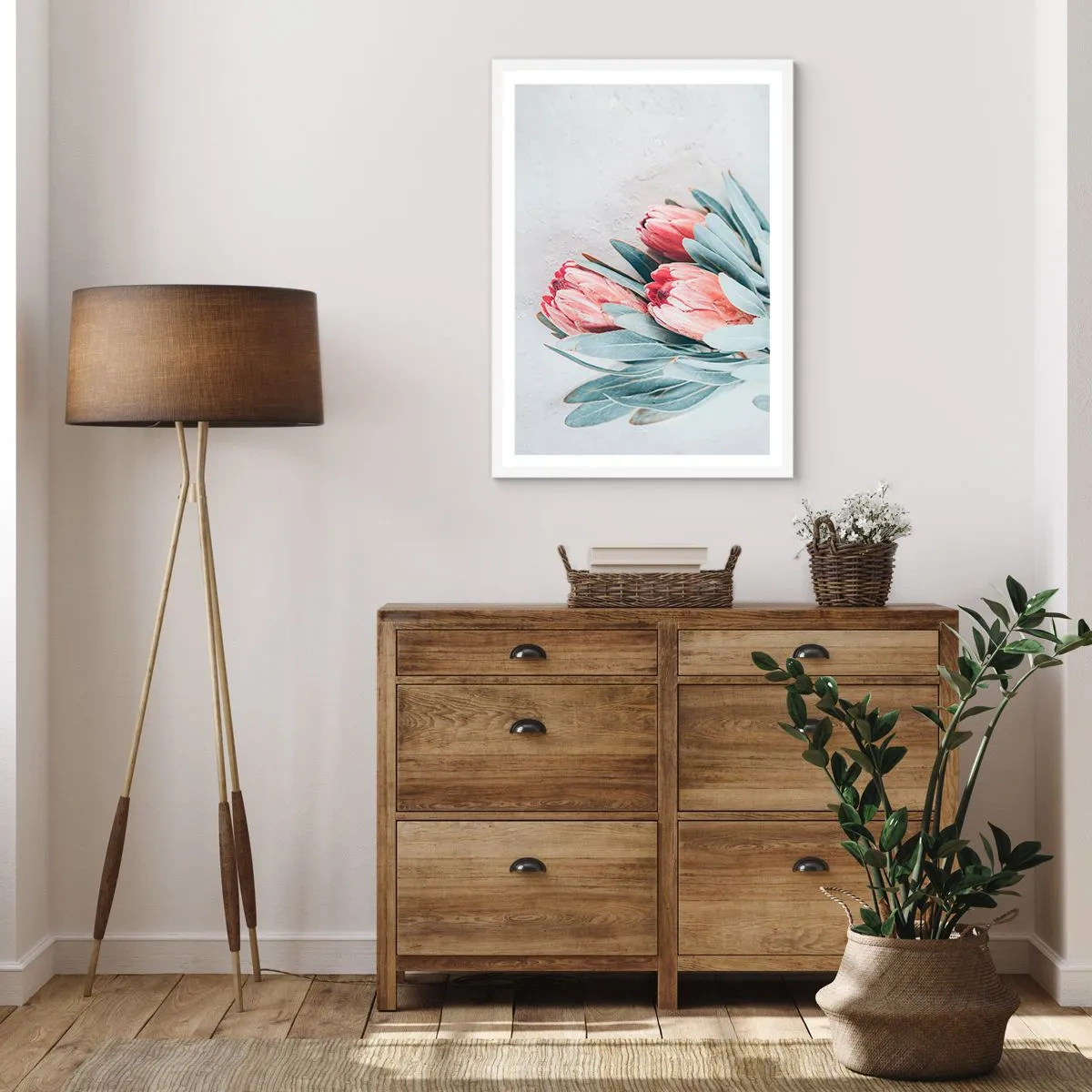 Affiche dans un cadre blanc - Poster - Honte de leur propre beauté - 40x50 cm