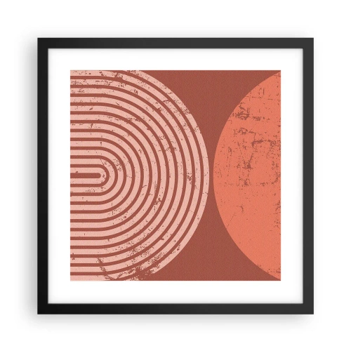 Affiche dans un cadre noir - Poster - Une relation proche - 40x40 cm