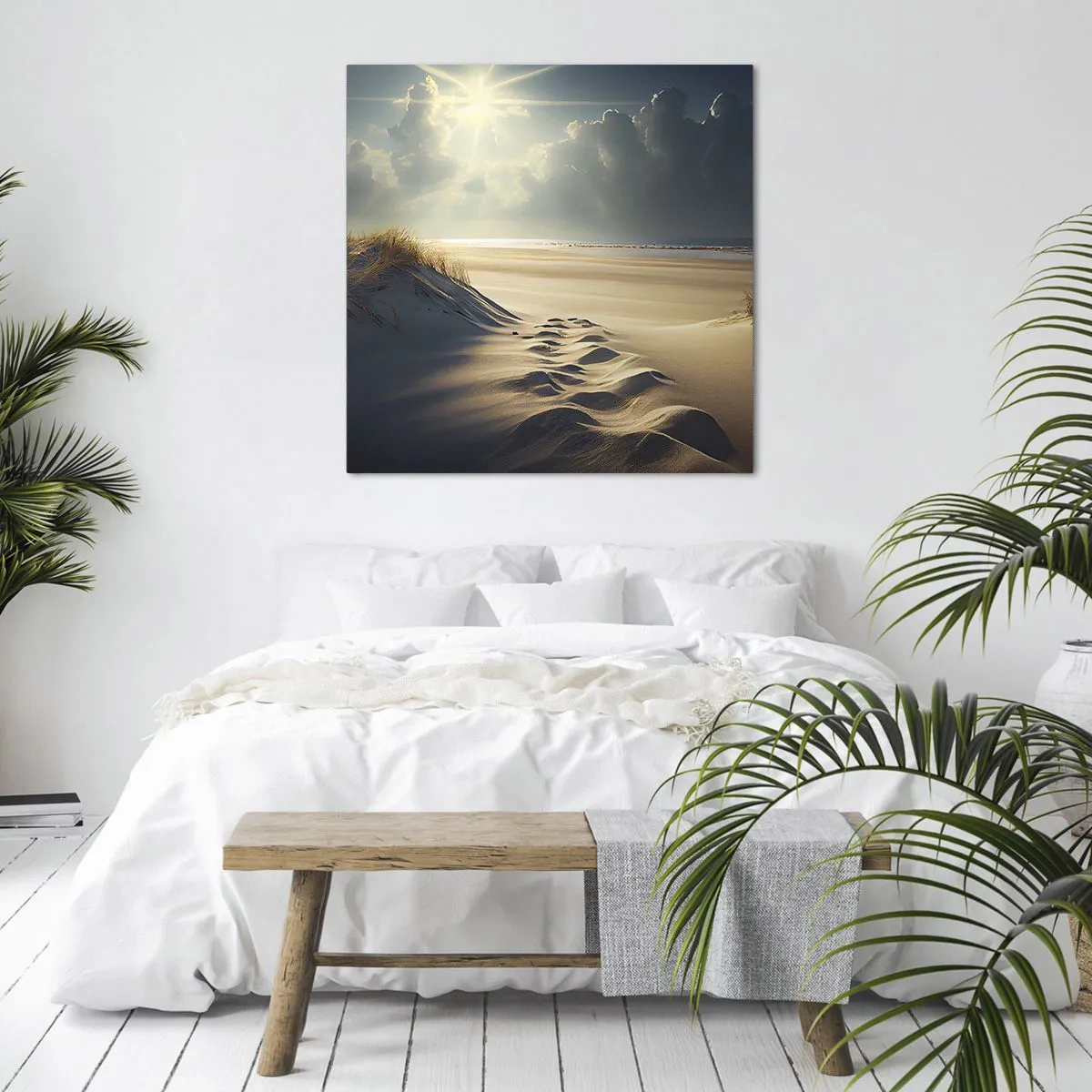 Impression sur toile - Image sur toile - Un paysage apaisant - 70x70 cm