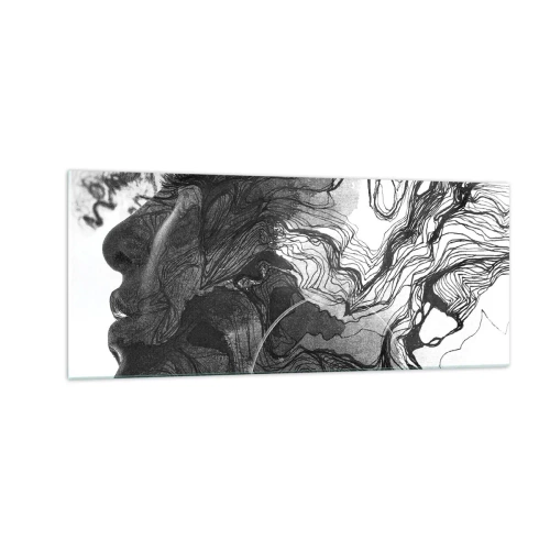 Impression sur verre - Image sur verre - Emmêlé dans les rêves - 100x40 cm