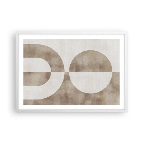 Affiche dans un cadre blanc - Poster - Similitudes et différences - 70x50 cm