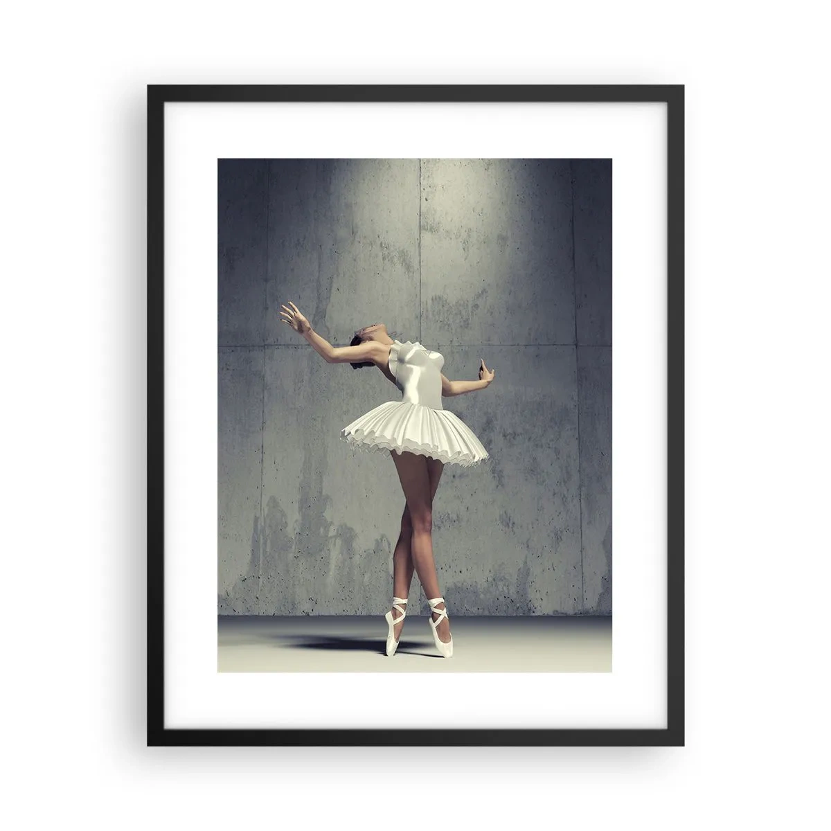 Affiche dans un cadre noir - Poster - Léger comme un oiseau - 40x50 cm