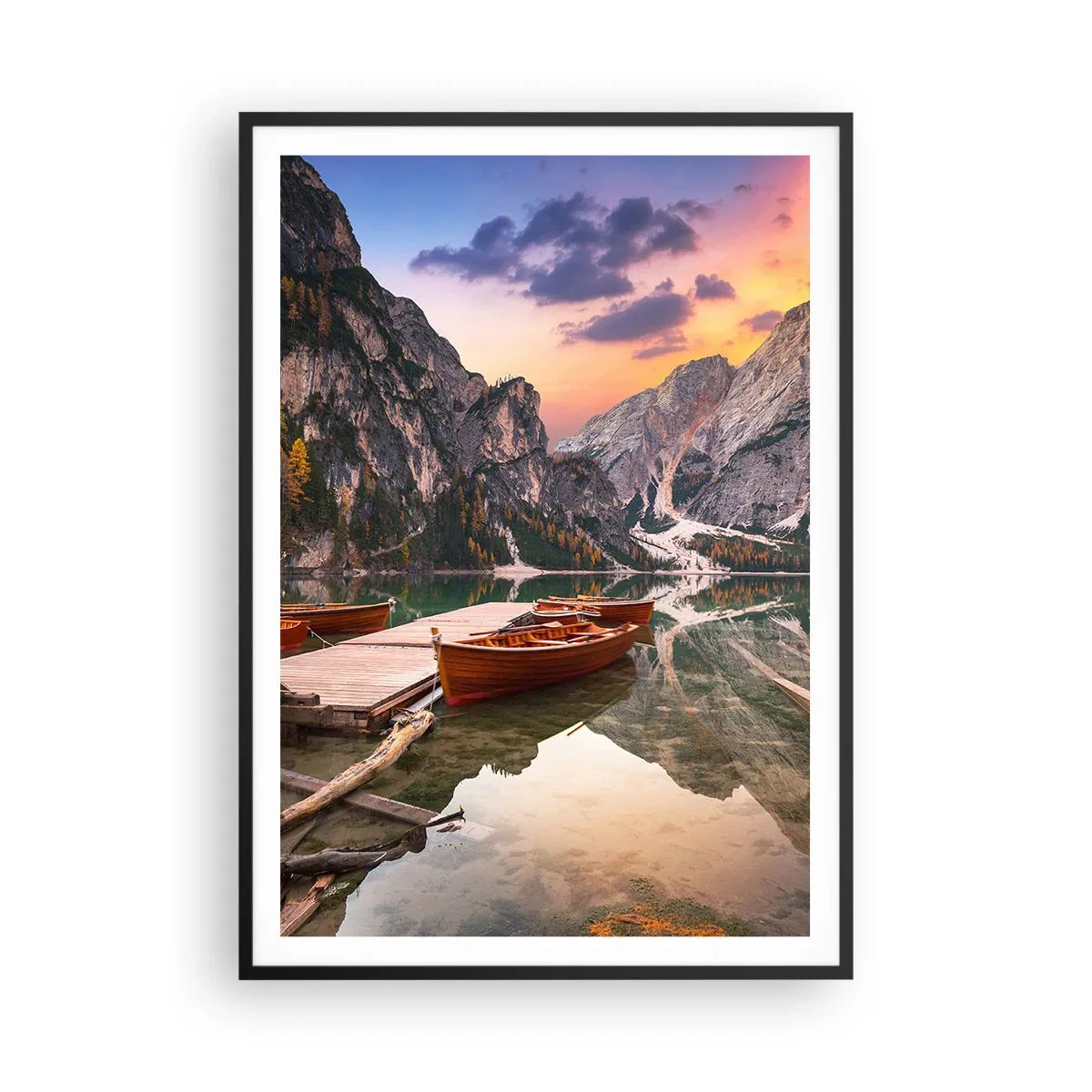 Affiche dans un cadre noir - Poster - Promesse du jour - 70x100 cm